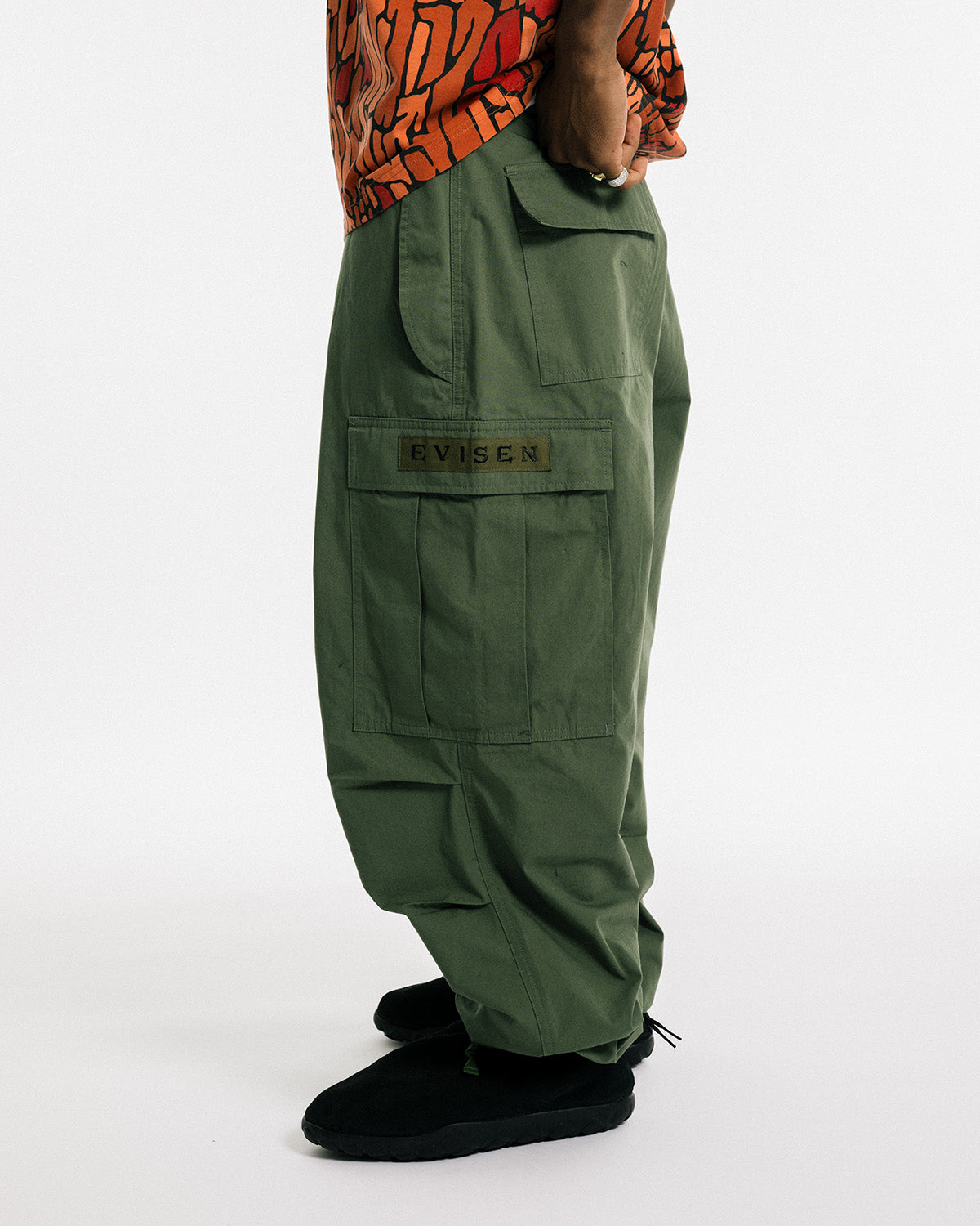 DAN.D CARGO PANTS - OLIVE