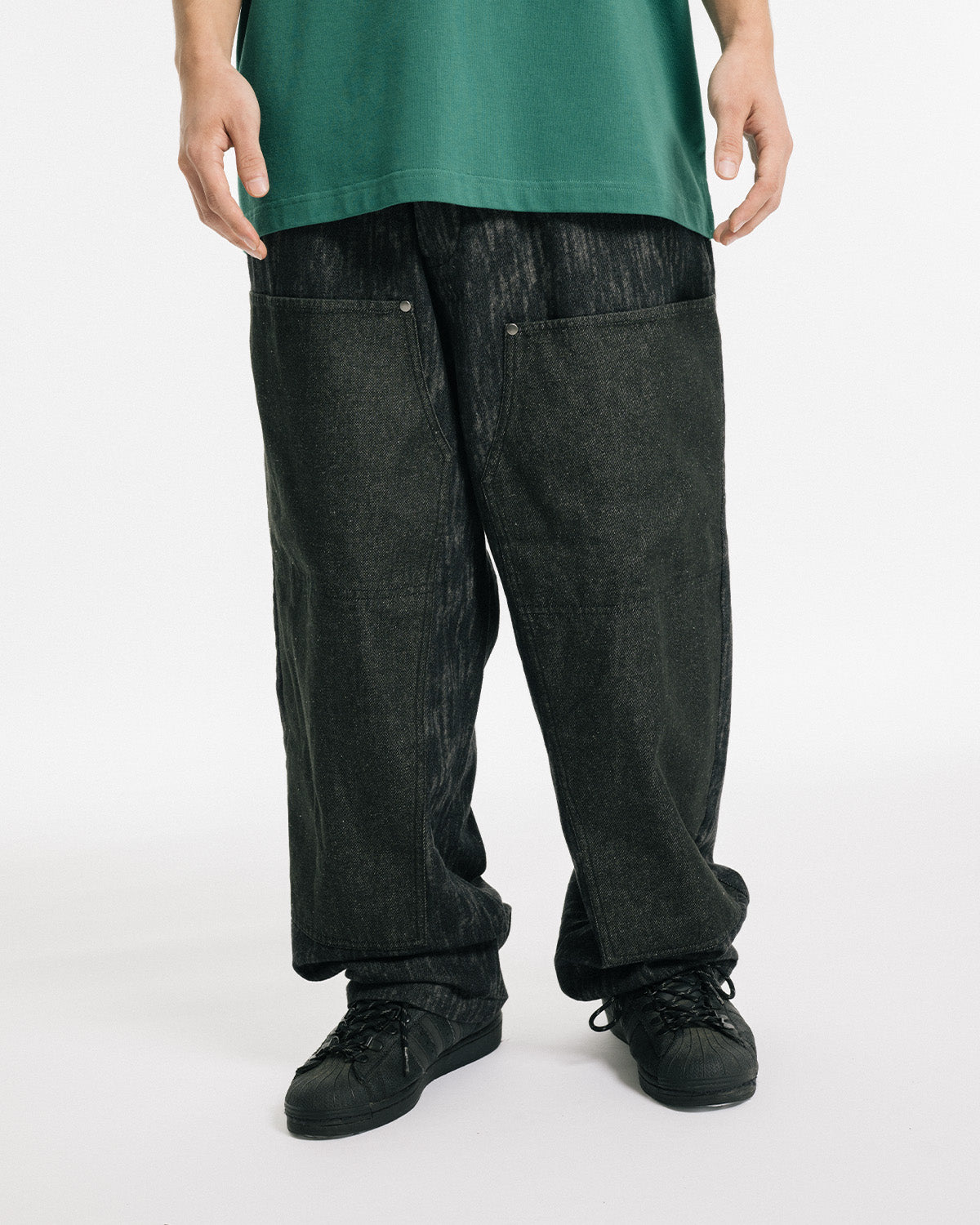 NIKOLA PAINTER DENIM - BLACK