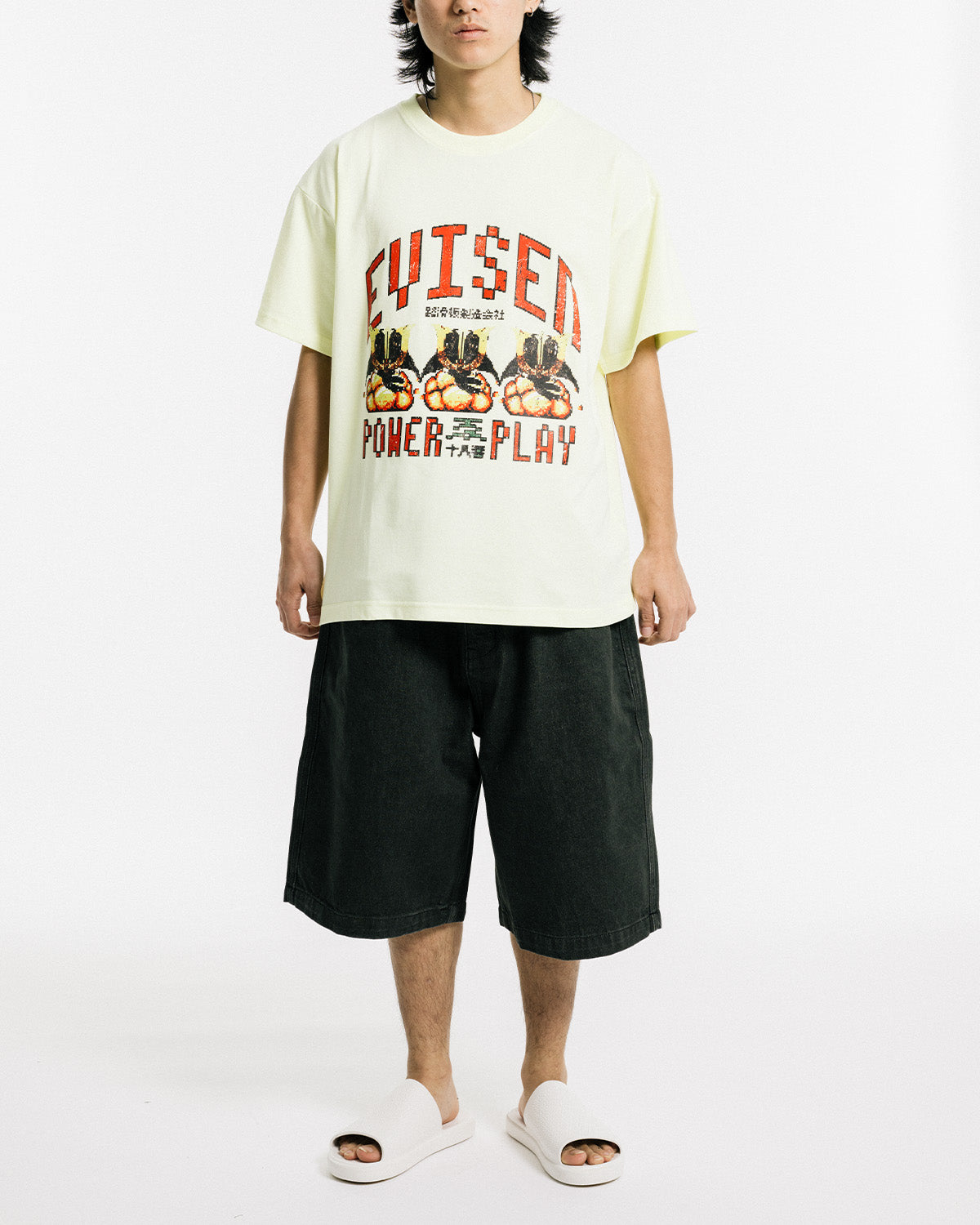DOT POWER PLAY TECH TEE - LIGHT YELLOW