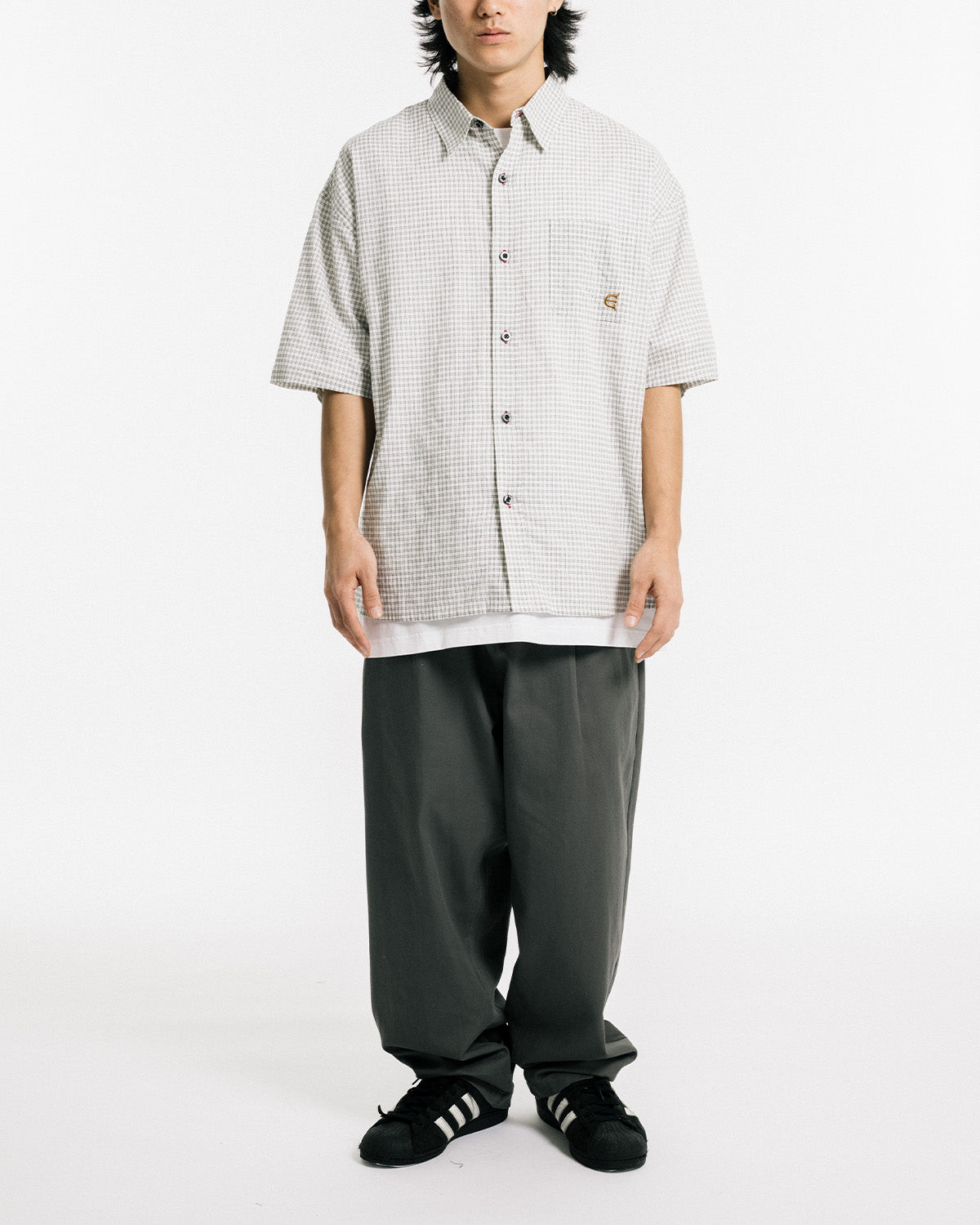 OVERLAND CHECK SHIRT - WHITE