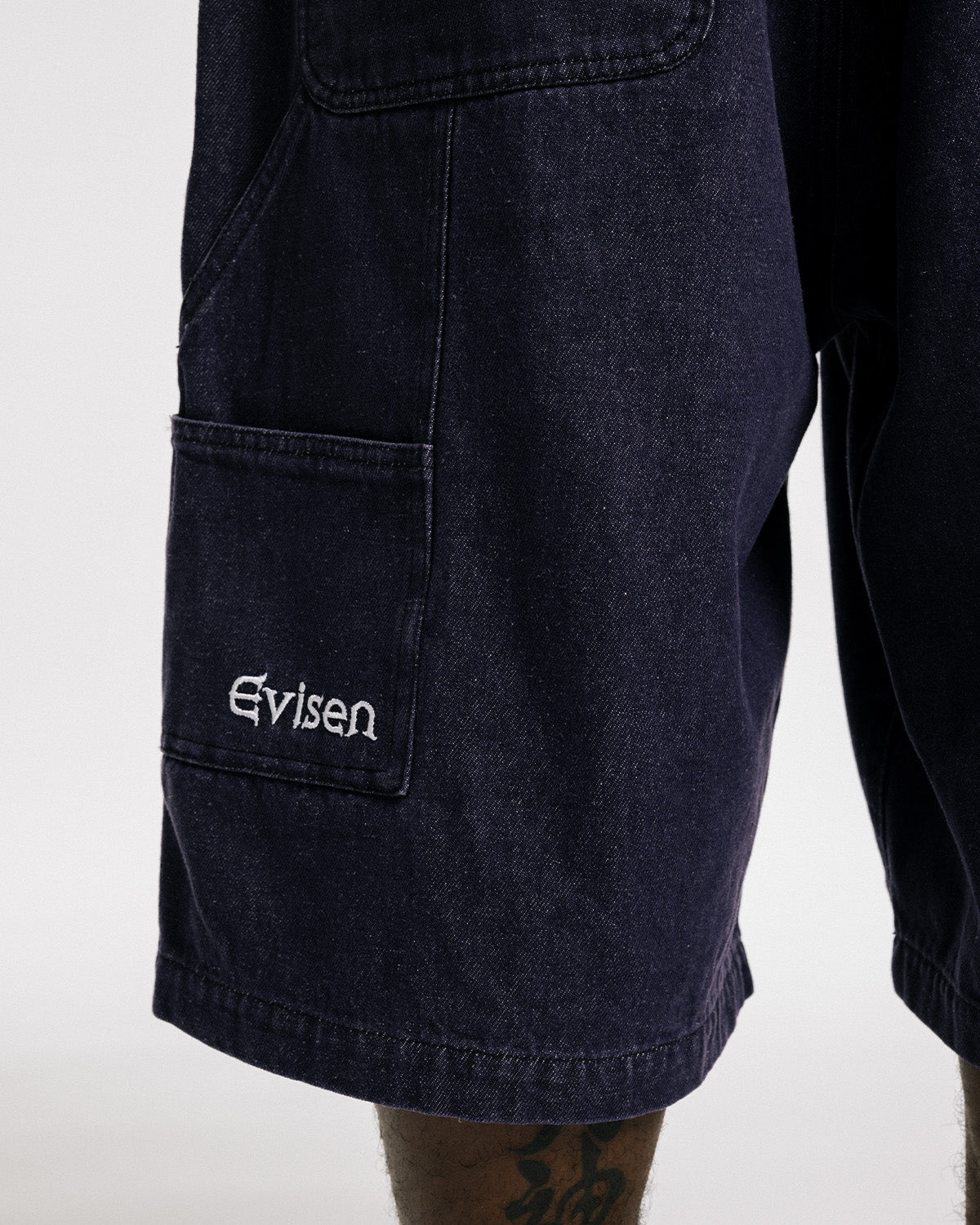 COLORED DEMIN WORK SHORTS - PURULE