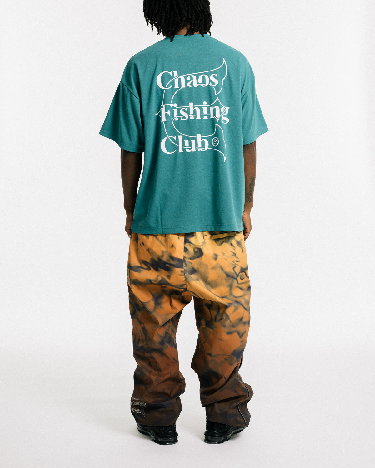 Evisen / Chaos Fishing Club DRY LOGO TEE - FOREST