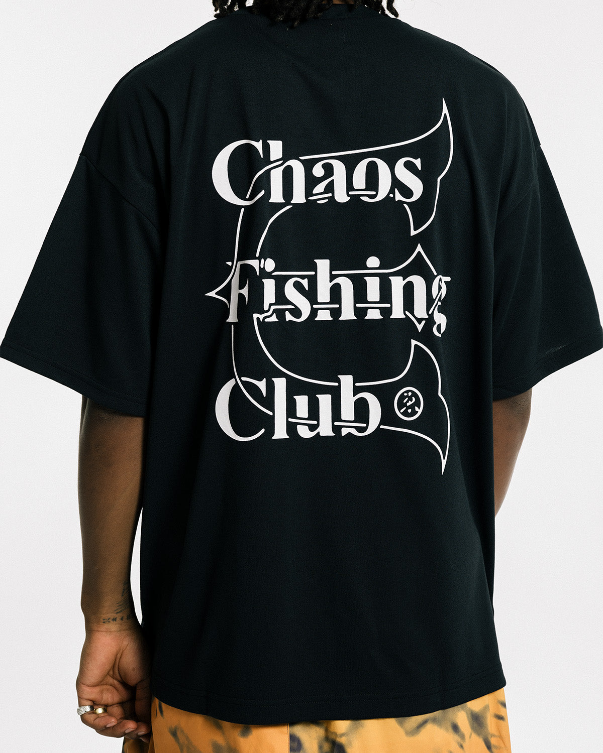 Evisen / Chaos Fishing Club DRY LOGO TEE - BLACK