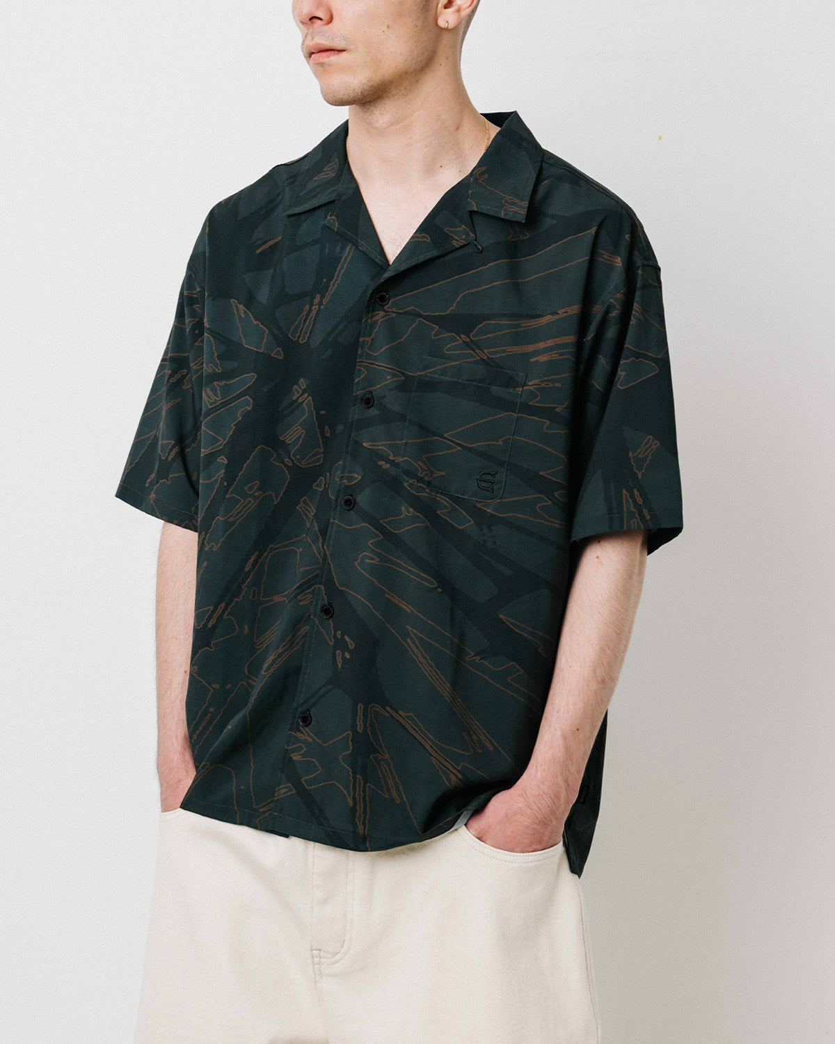 CLASH CAMO SHIRT - BLACK