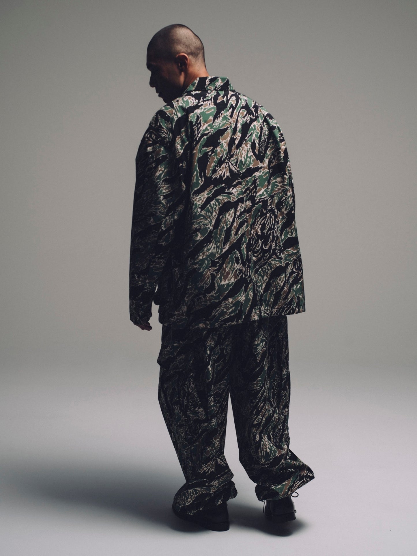 EVISEN x 髙田音楽制作事務所 x SSZ CAMO C/ALL JKT - TIGER CAMO