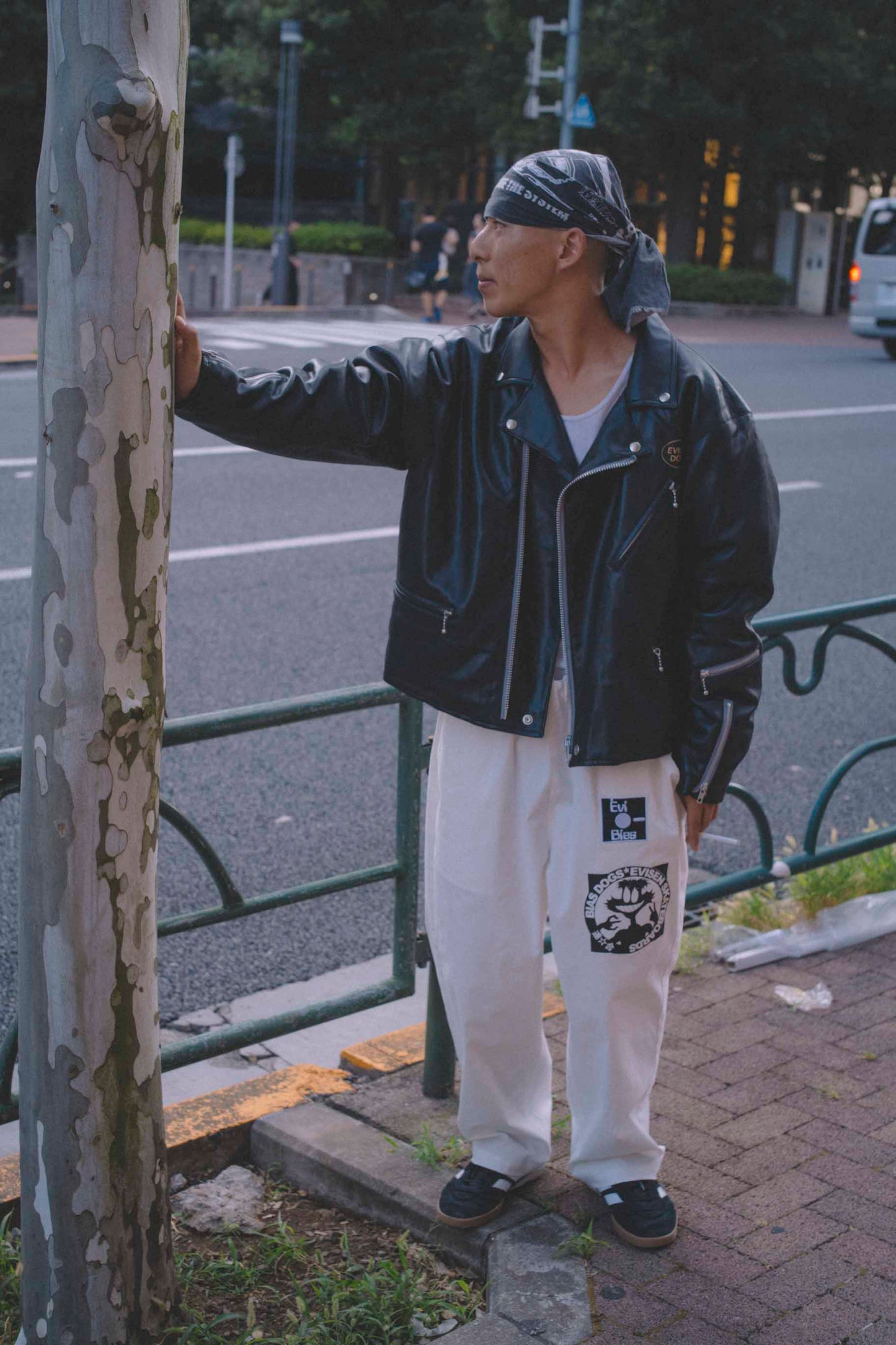 EVISEN / BIAS DOGS Super Real LEATHER JKT - BLACK