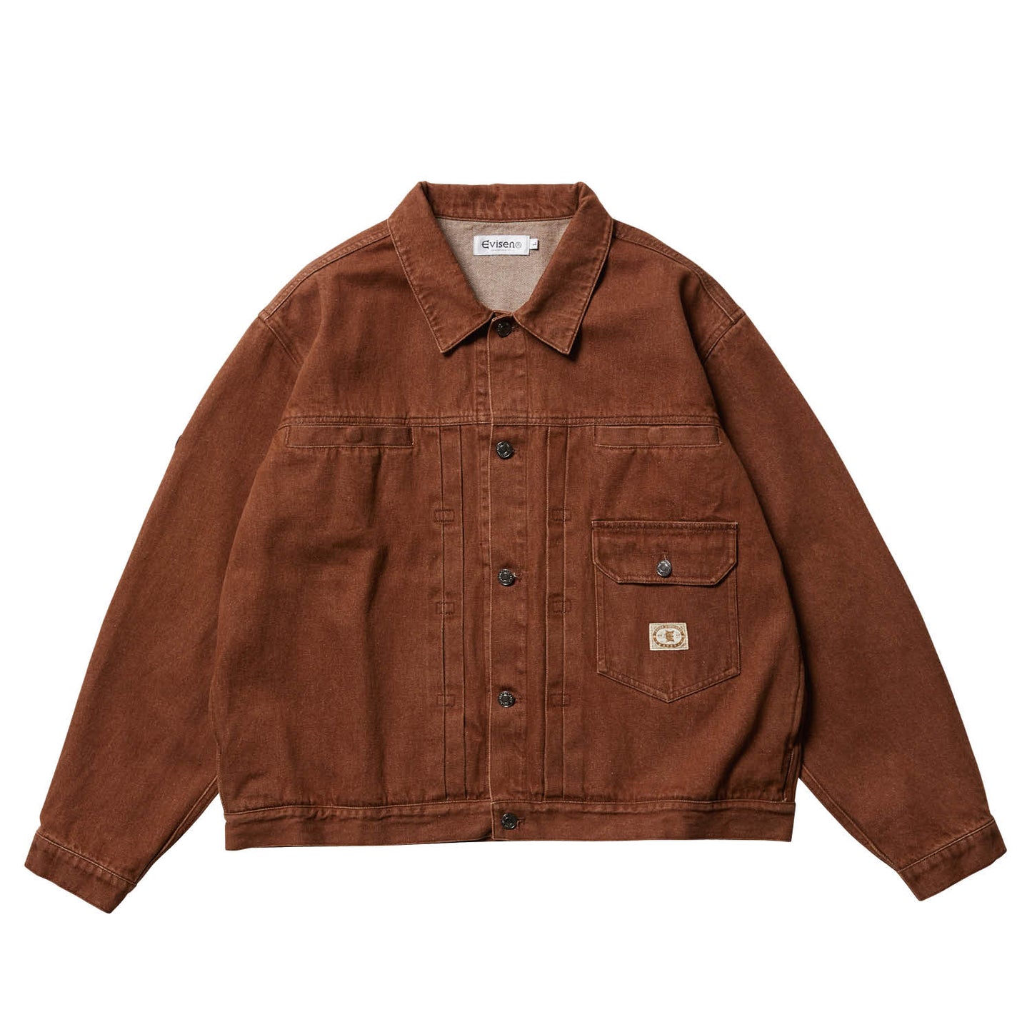 LINDA COLOR DENIM JKT - BROWN