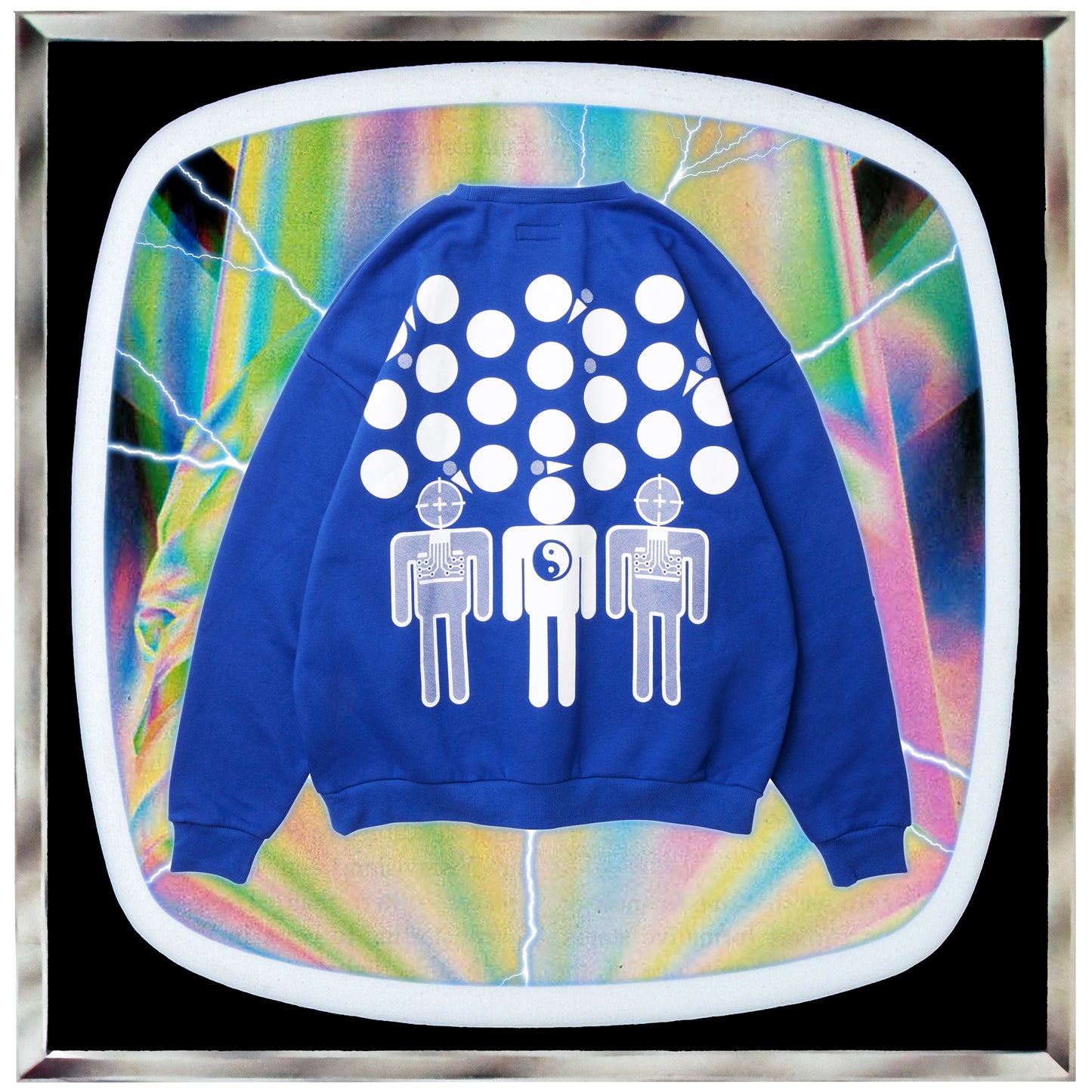 EVISEN / BIAS DOGS AIM CREW SWEAT - BLUE