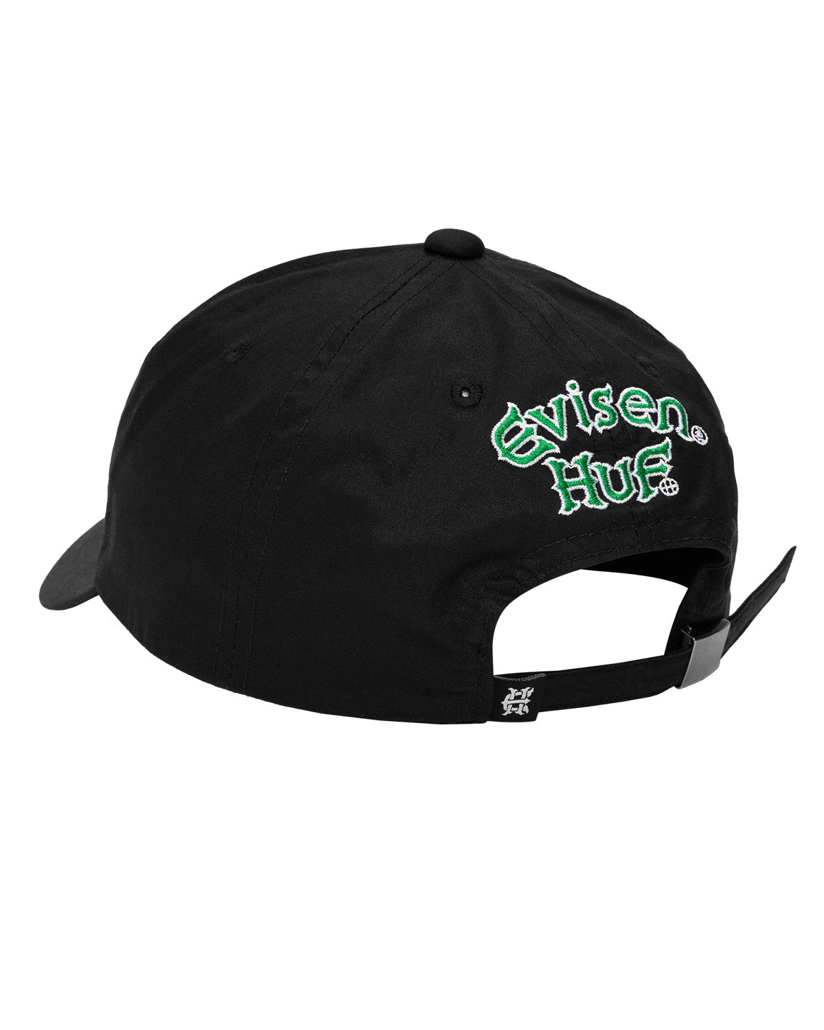 HUF x EVISEN CROSS LOGO HAT - BLACK