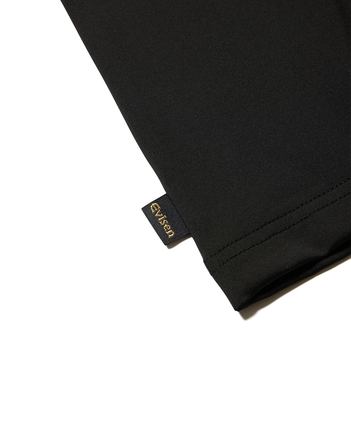 FIRE RECTANGLE LOGO POCKET TECH TEE - BLACK