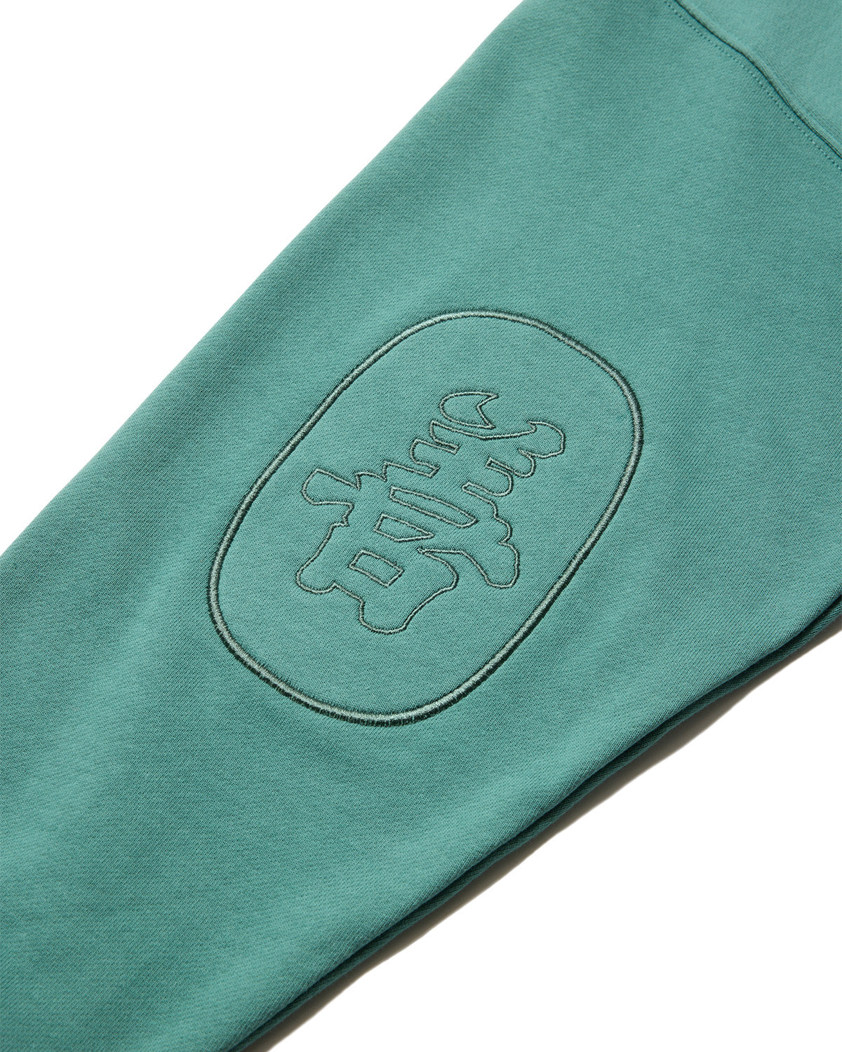 TIGER MATCH EMBLEM CREW SWEAT - TURQUOISE
