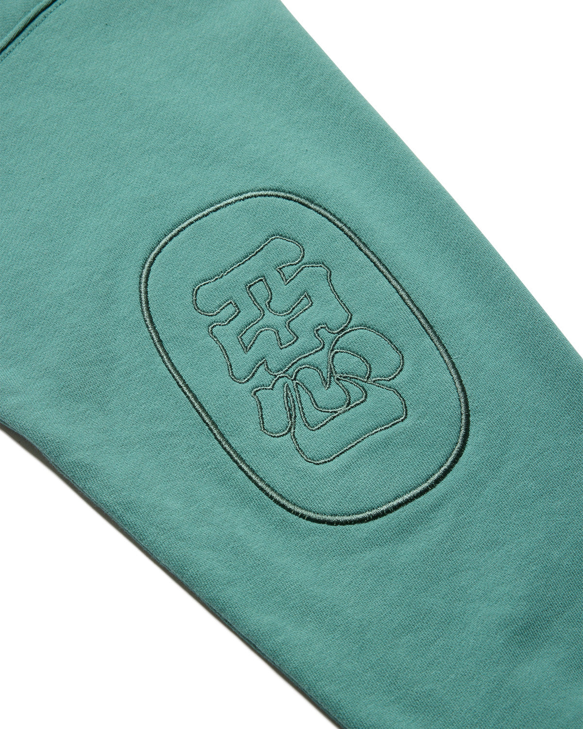 TIGER MATCH EMBLEM CREW SWEAT - TURQUOISE