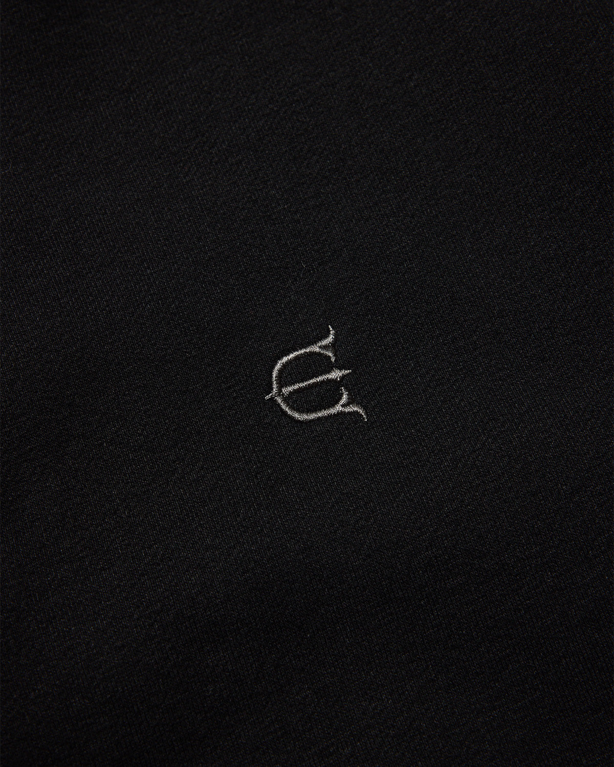 MIND LAND HALF ZIP SWEAT - BLACK