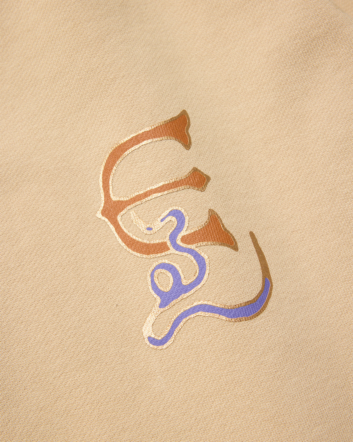 OVERLAND LOGO HOODIE - BEIGE