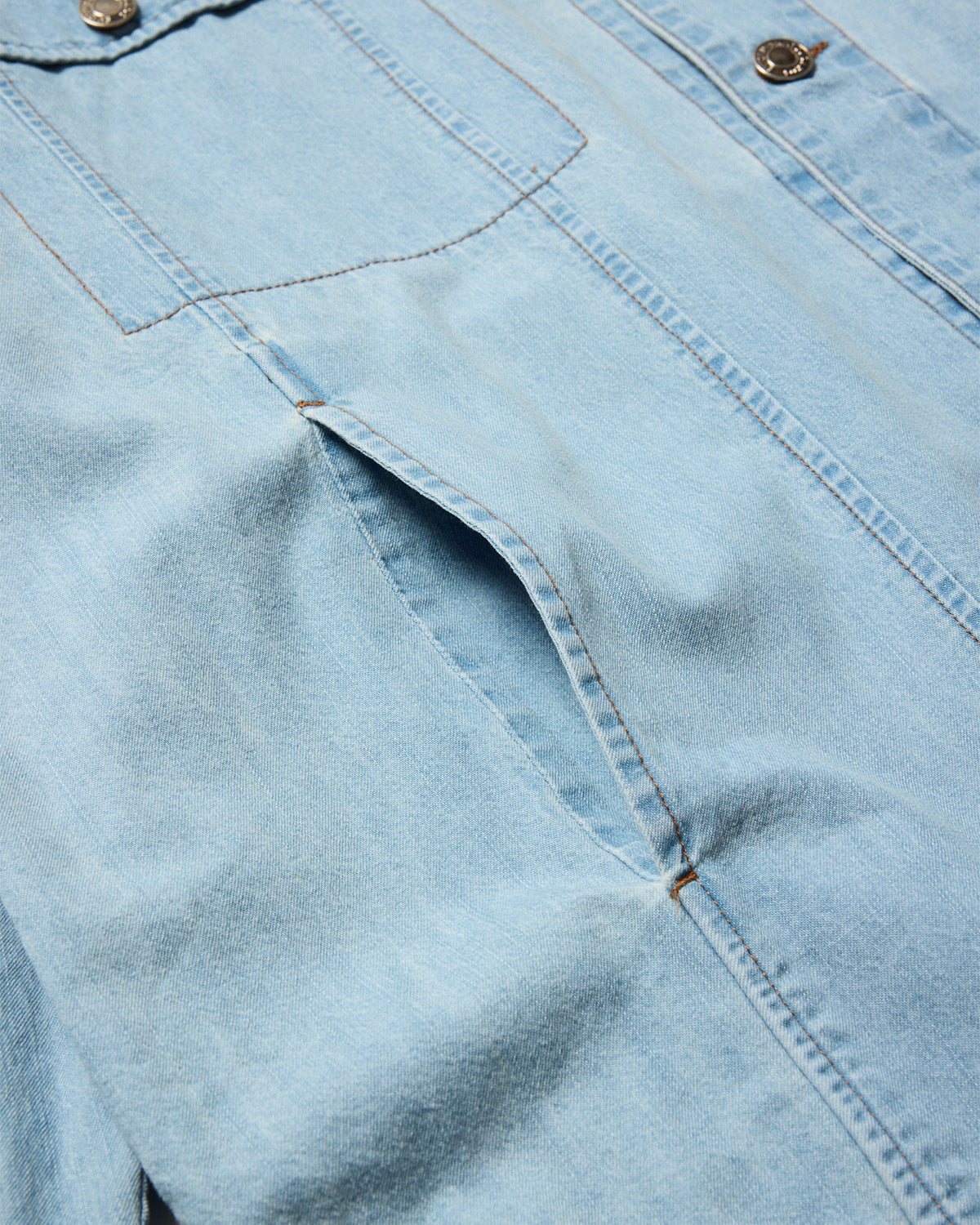 2ND CHAMBRAY DENIM SHIRT - BLUE