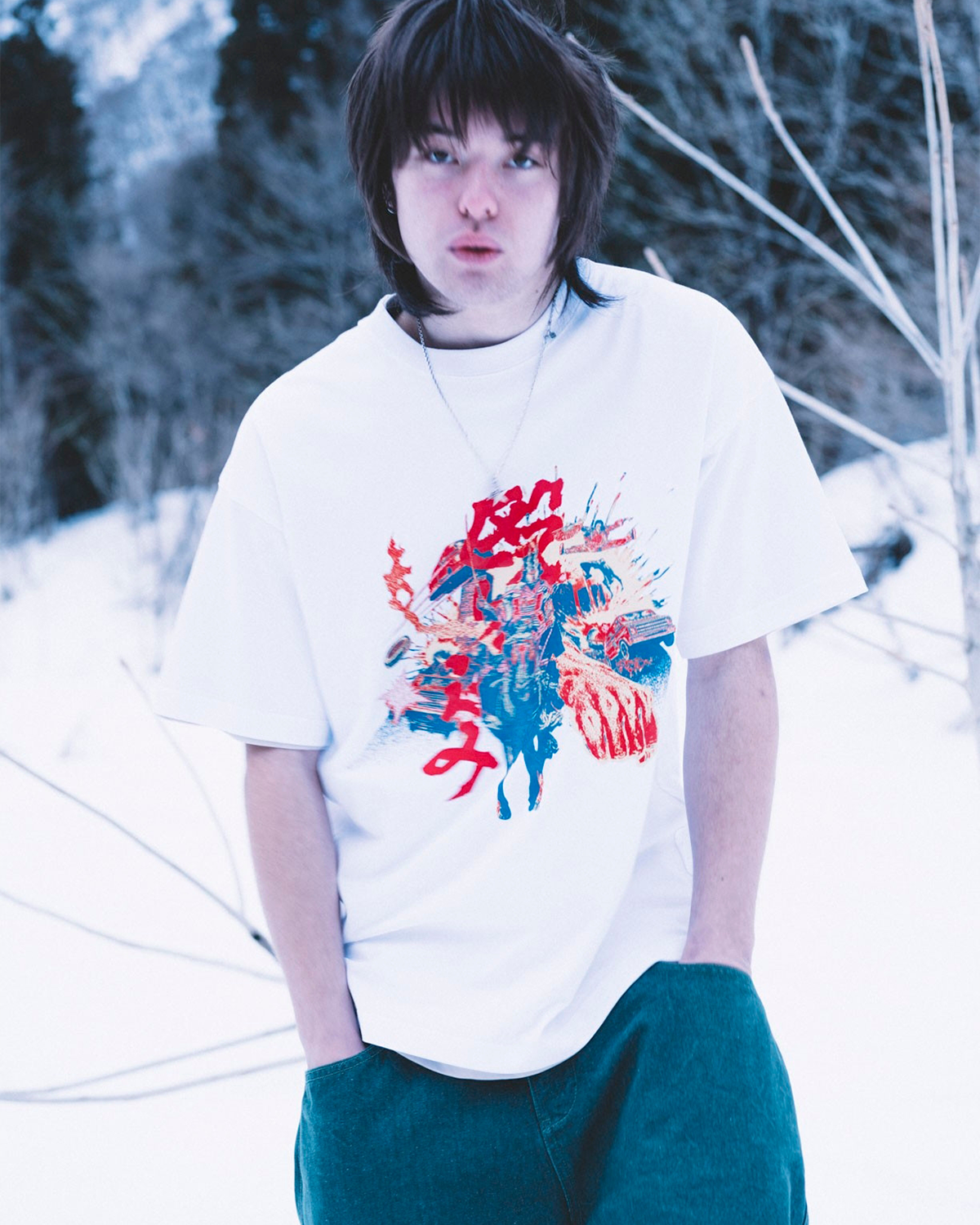 NAGURIKOMI TEE - WHITE