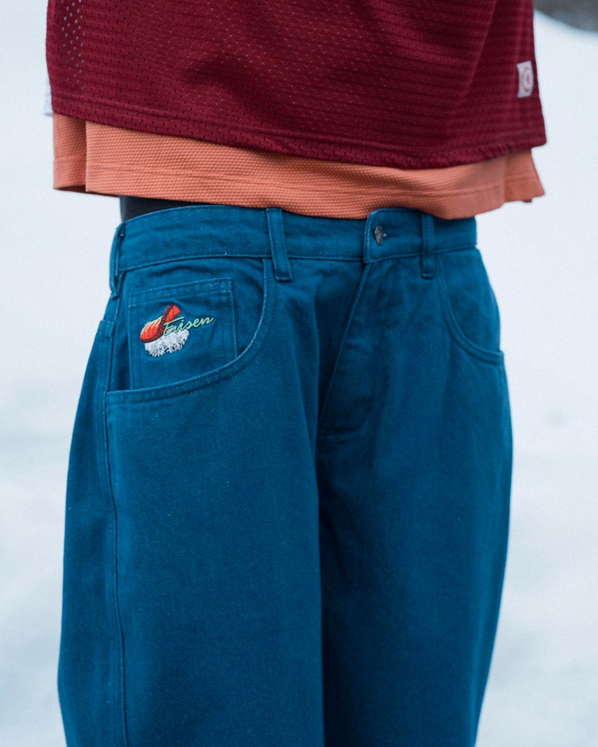 SUSHI DENIM SHORTS - LIGHT BLUE