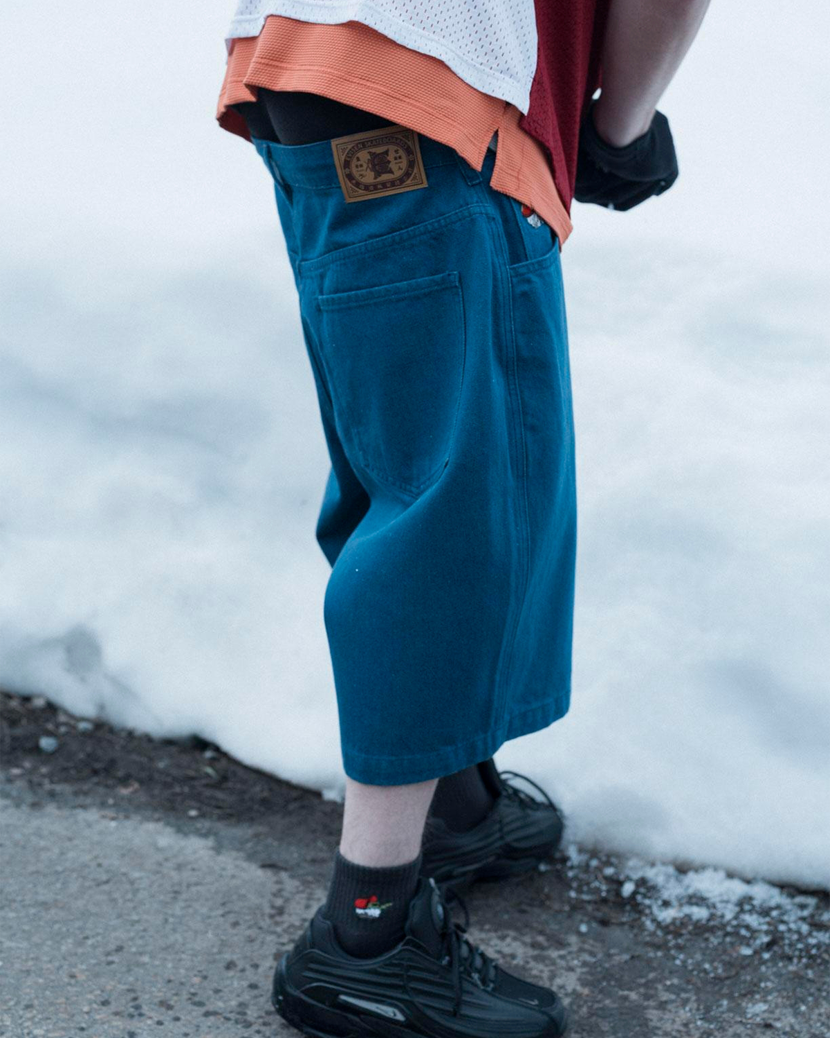 SUSHI DENIM SHORTS - LIGHT BLUE