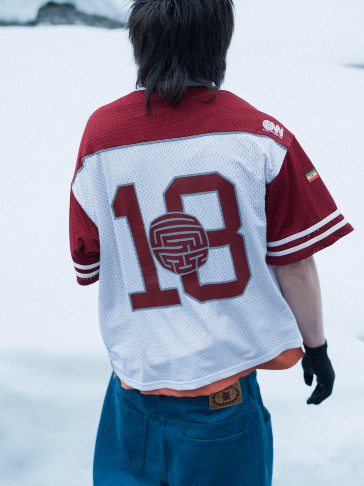 OHAKO HOCKEY SHIRT - RED × WHITE