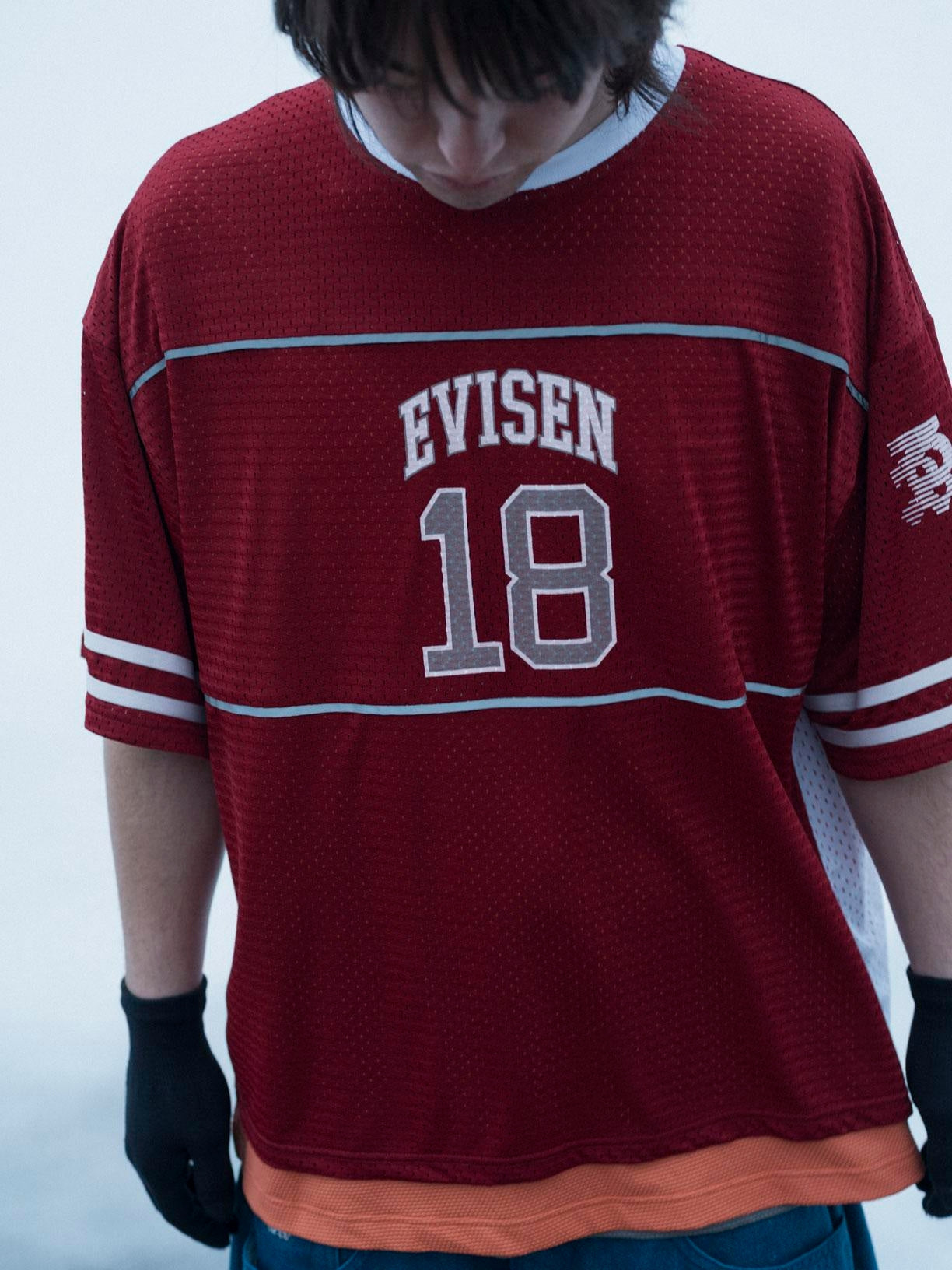 OHAKO HOCKEY SHIRT - RED × WHITE