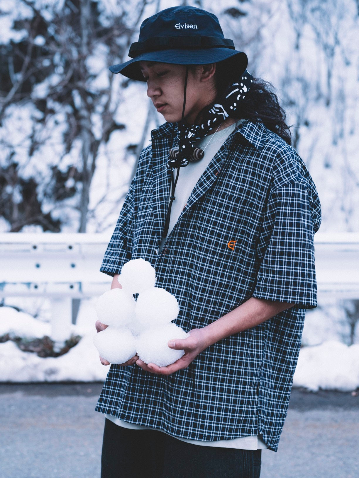 OVERLAND CHECK SHIRT - BLACK