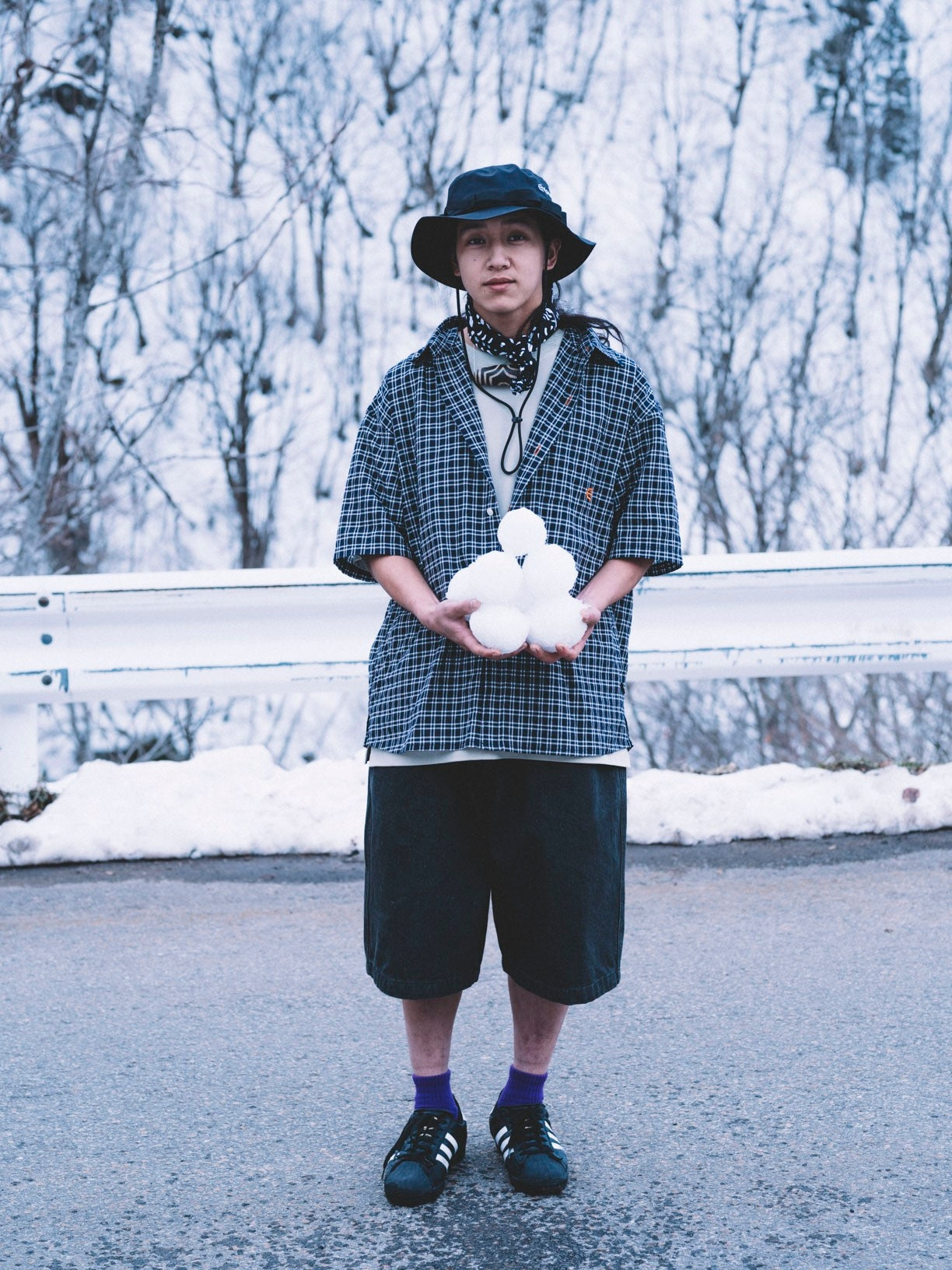 OVERLAND CHECK SHIRT - BLACK