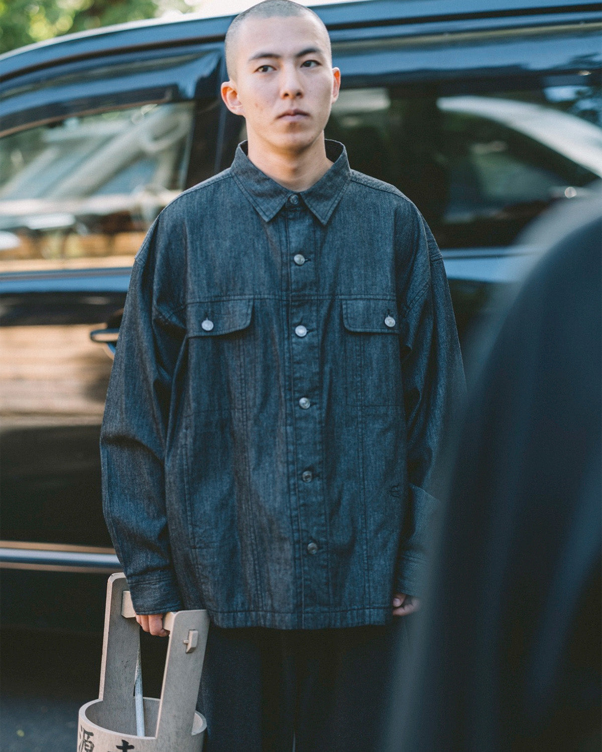 2ND CHAMBRAY DENIM SHIRT - BLUE