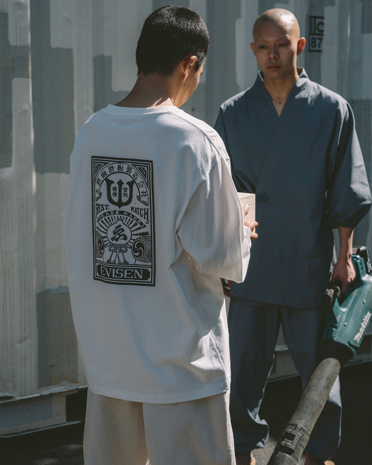 BEST MATCH POCKET LS TEE - WHITE