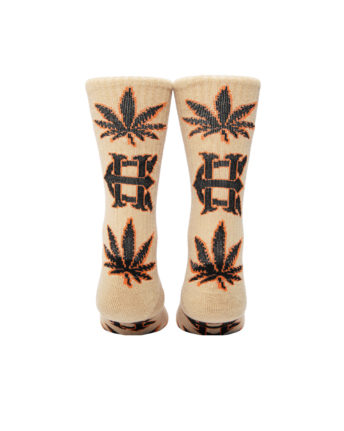 HUF x EVISEN LOGO SOCK - BEIGE