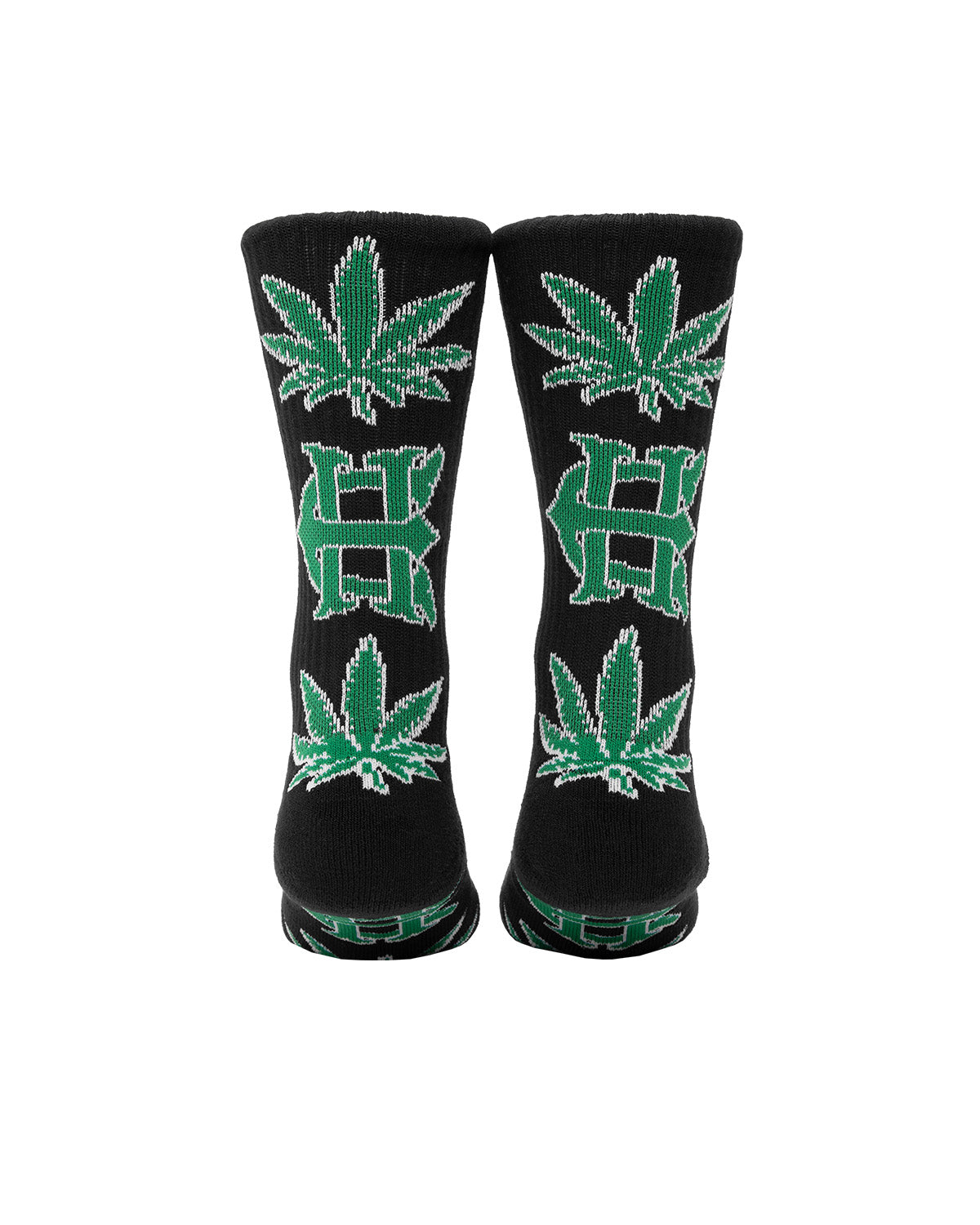 HUF x EVISEN LOGO SOCK - BLACK