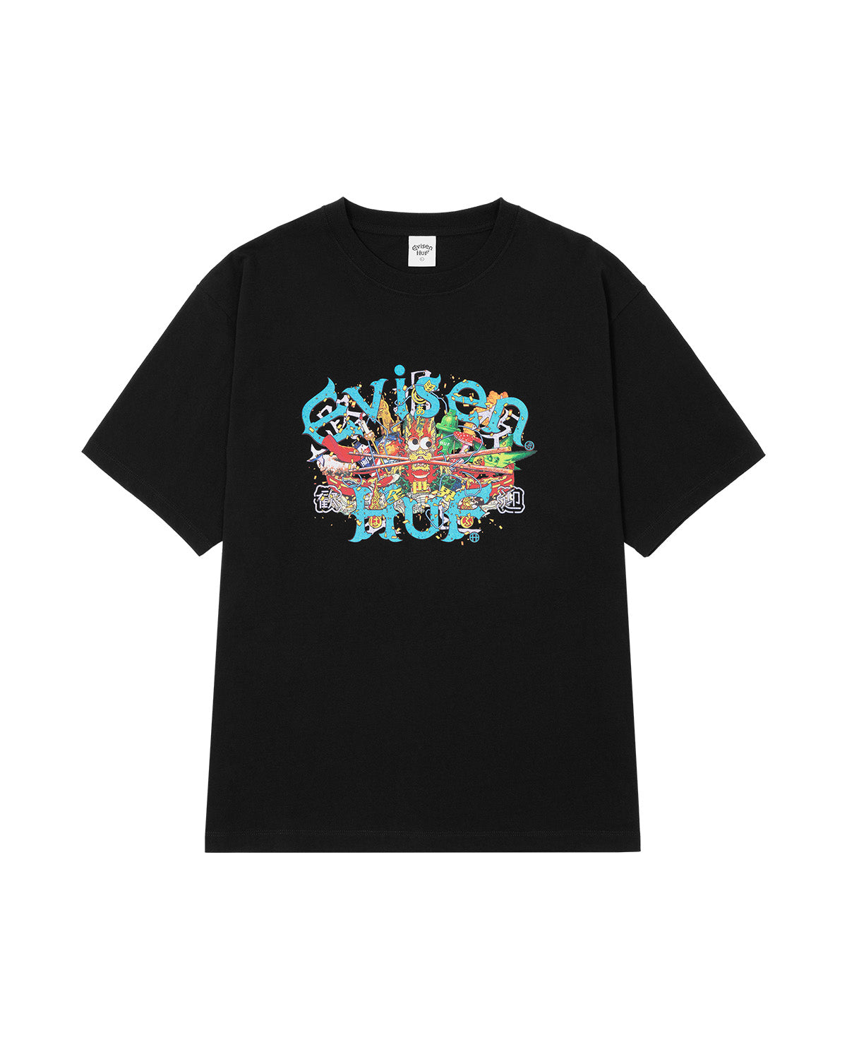HUF x EVISEN DRAGON S/S TEE - BLACK