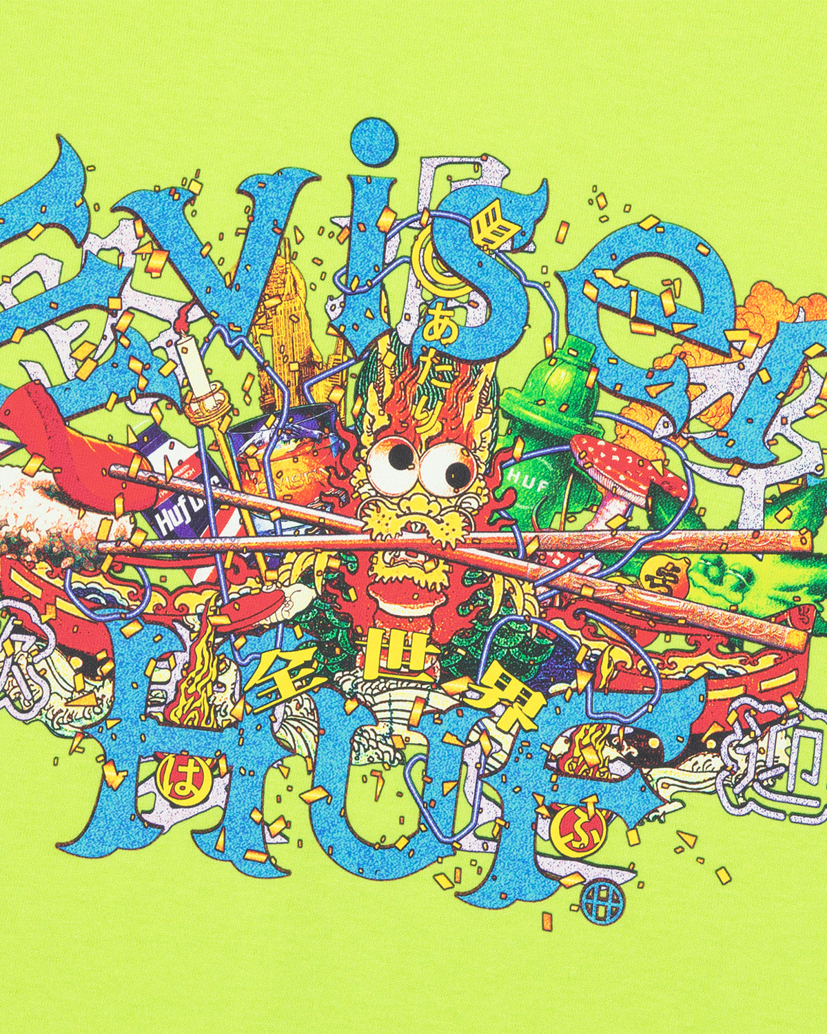 HUF x EVISEN DRAGON S/S TEE - GREEN