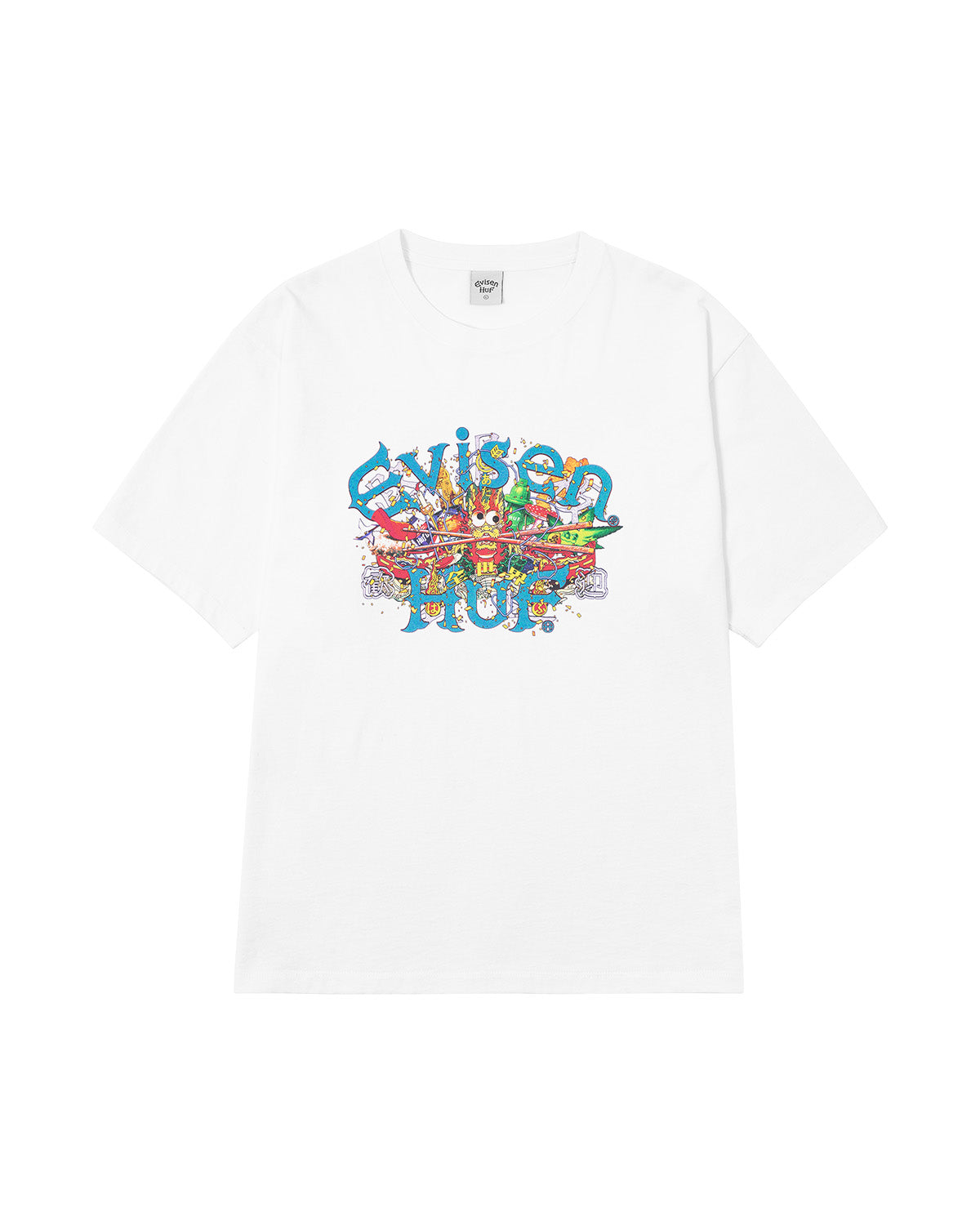 HUF x EVISEN DRAGON S/S TEE - WHITE