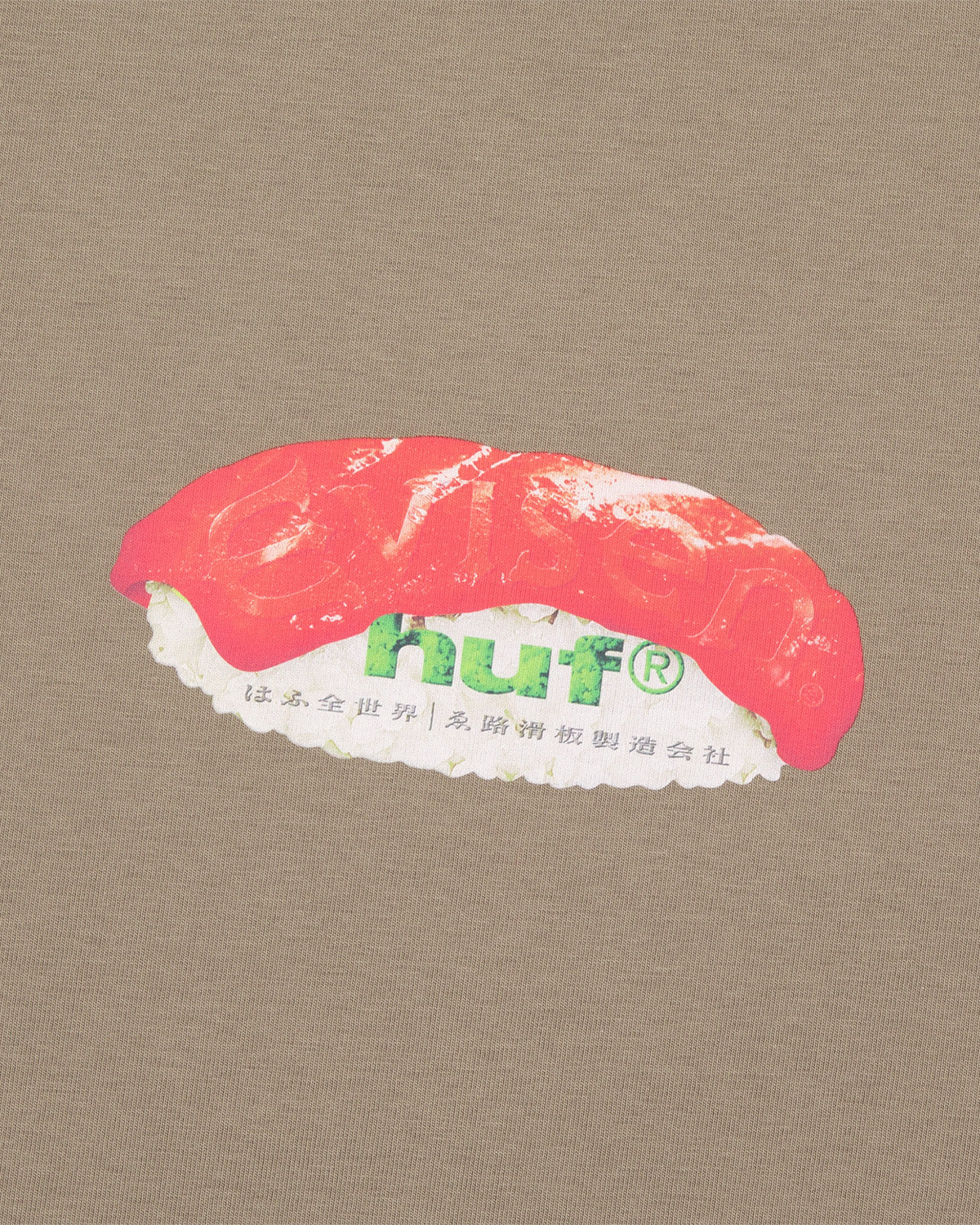 HUF x EVISEN HUF SUSHI S/S TEE - CHARCOAL