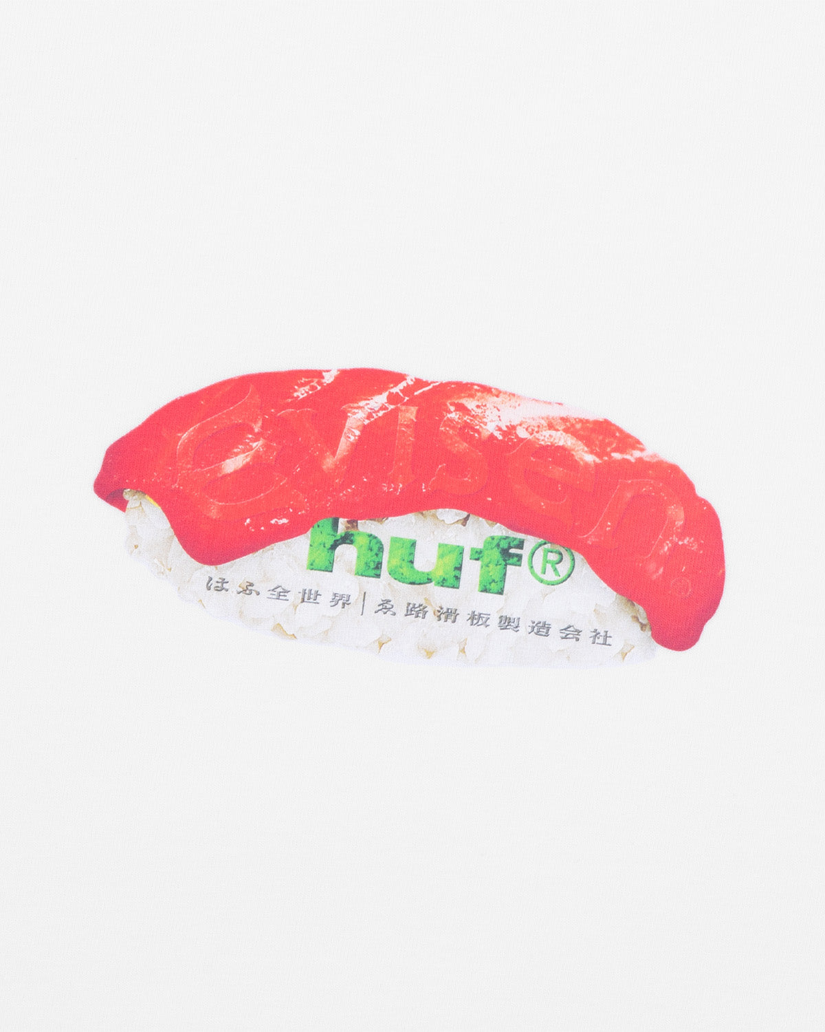 HUF x EVISEN HUF SUSHI S/S TEE - WHITE