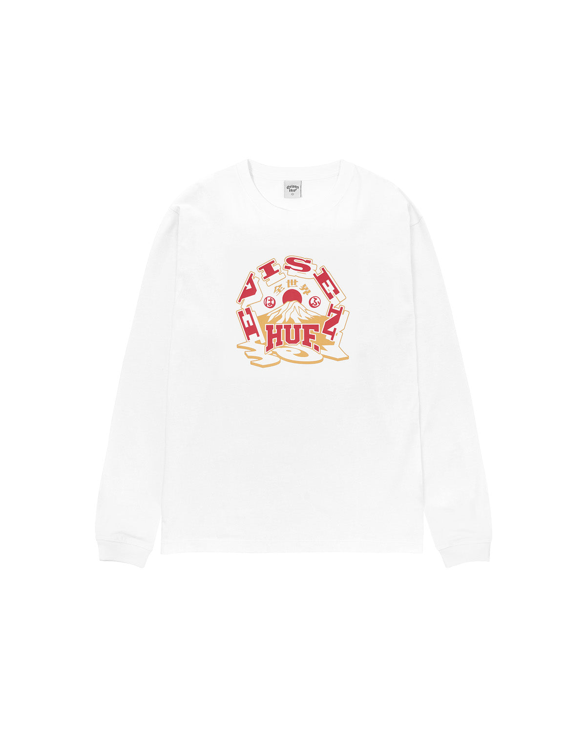 HUF x EVISEN HUFUJI L/S TEE - WHITE