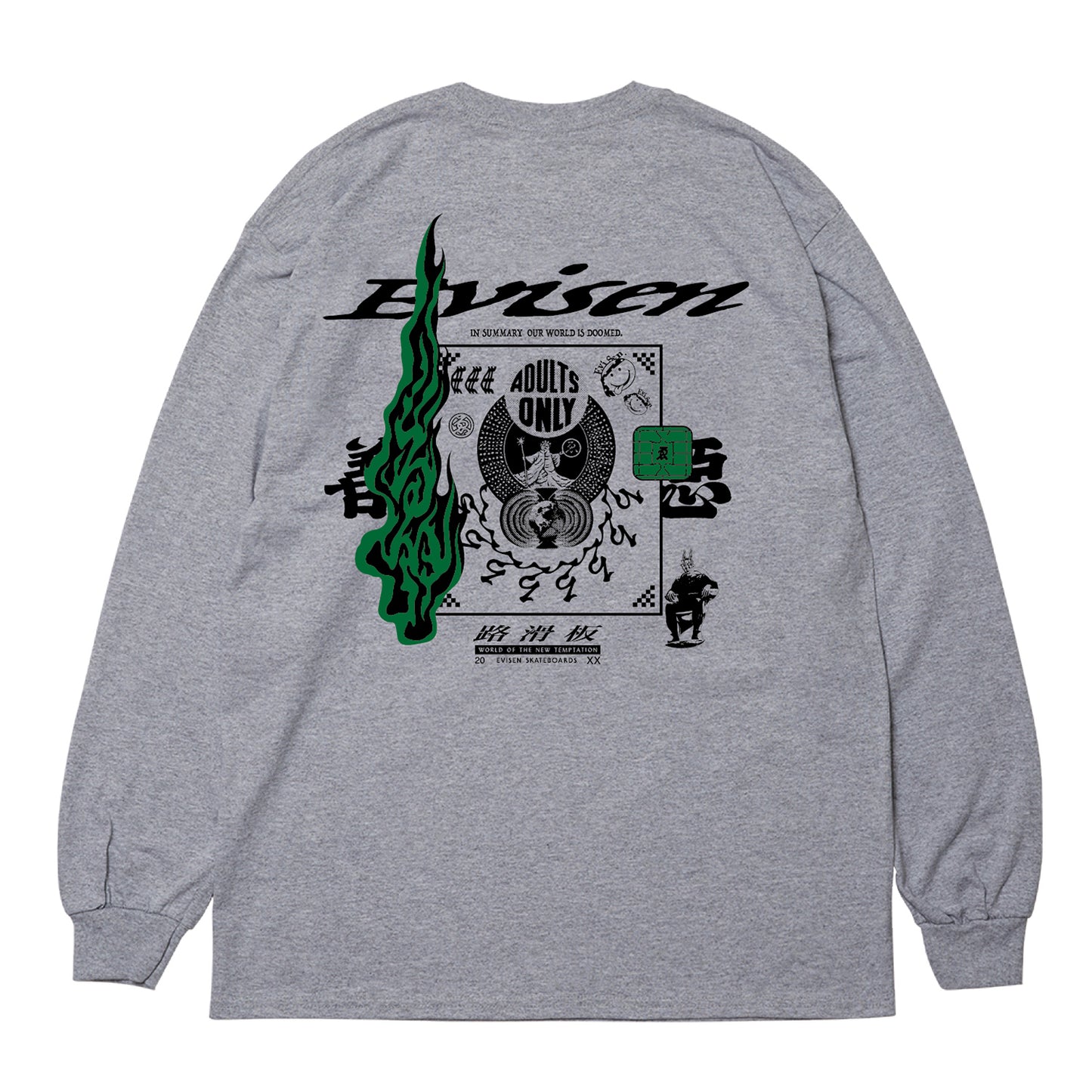 NEO ADULTS ONLY LS - HEATHER GRAY