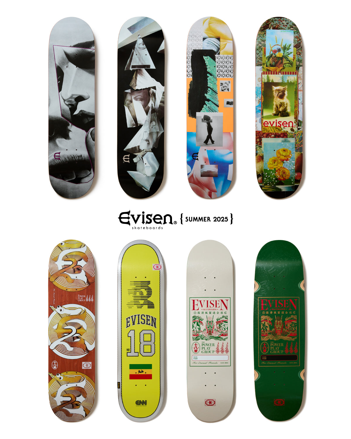 スケートボード Evisen deck / Evi-fighter maruyama model Evisen Skateboards Maru Evi-Fighter Deck – PERMANENT