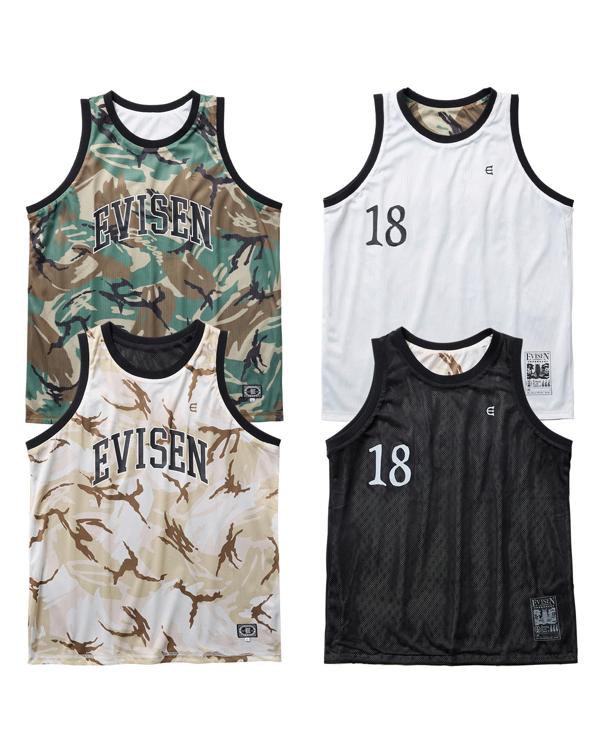 OHAKO CAMO MESH TANK - WHITE / CAMO