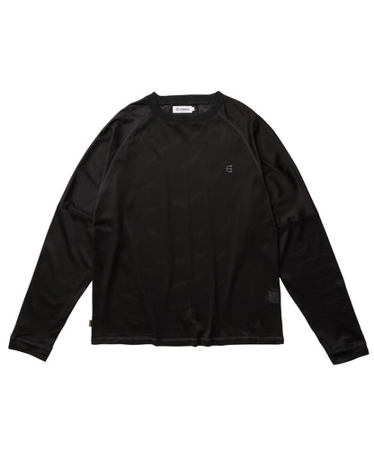 MESH L/S TEE - BLACK