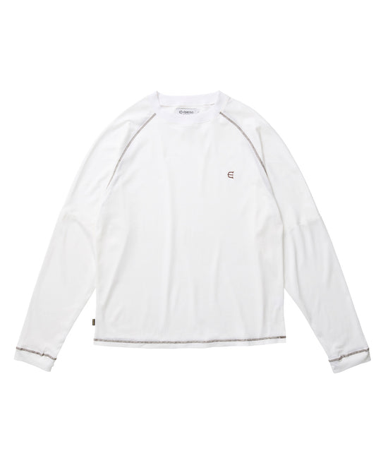 MESH L/S TEE - WHITE