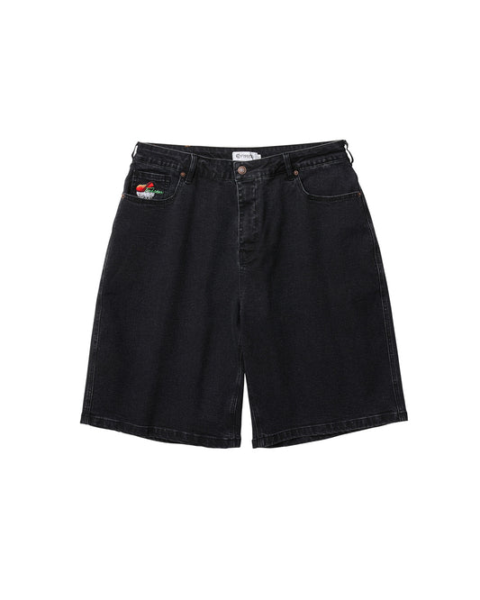 SUSHI DENIM SHORTS - BLACK