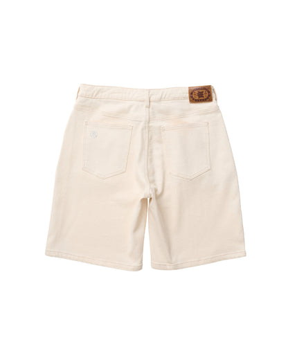 SUSHI DENIM SHORTS - IVORY