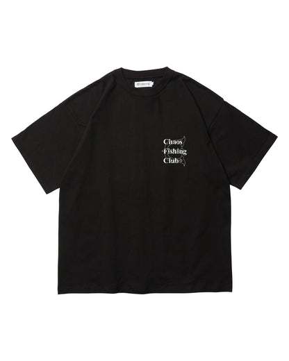 Evisen / Chaos Fishing Club DRY LOGO TEE - BLACK