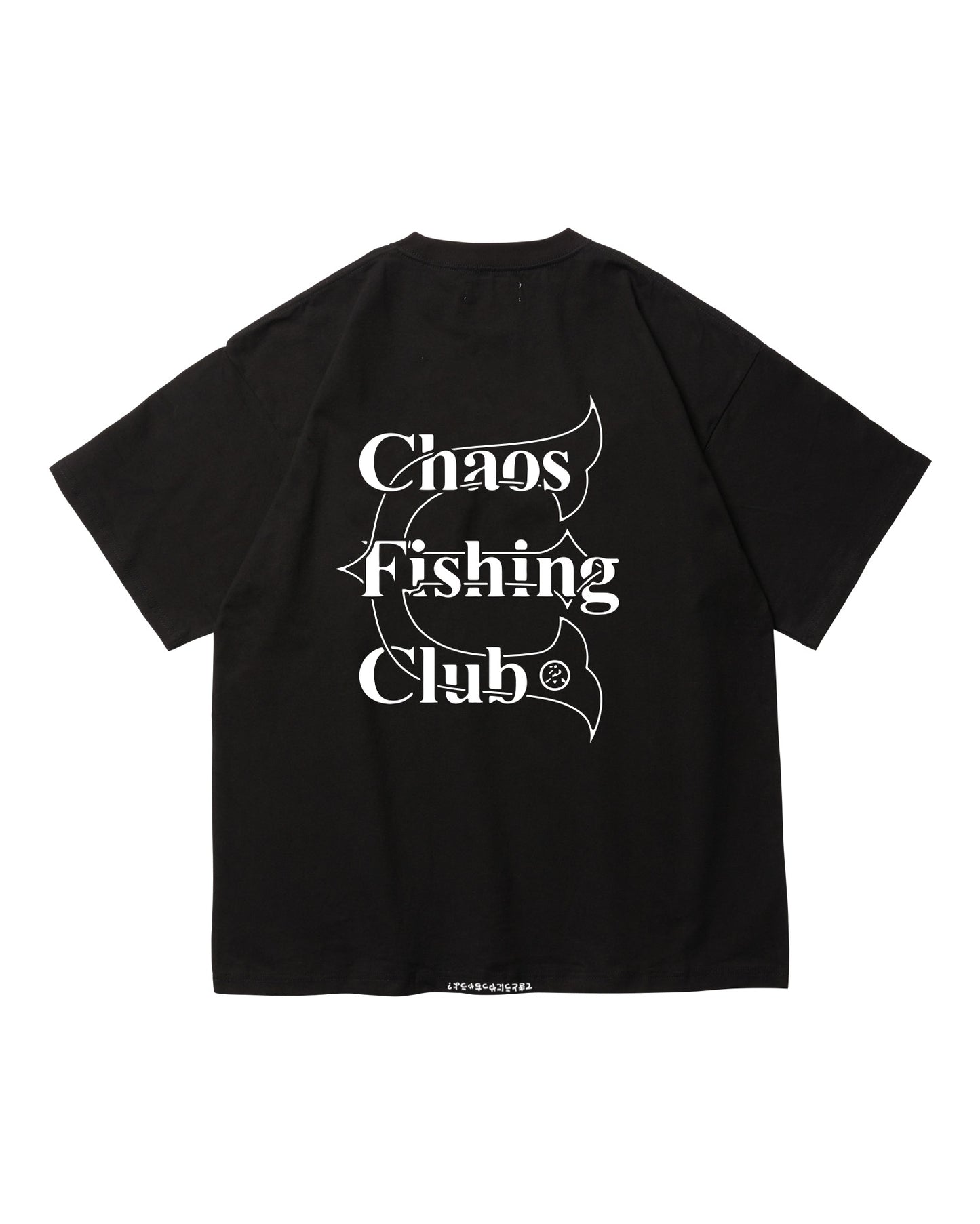 Evisen / Chaos Fishing Club DRY LOGO TEE - BLACK