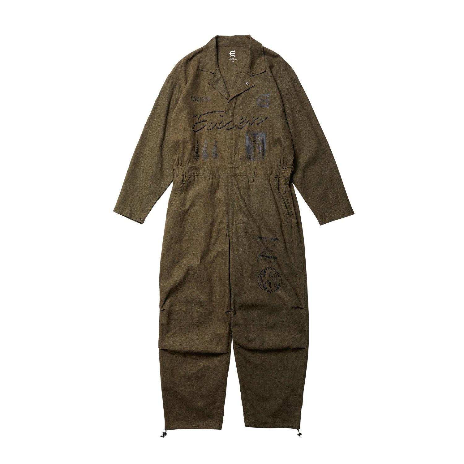 HEMP JUMP SUITS - OLIVE