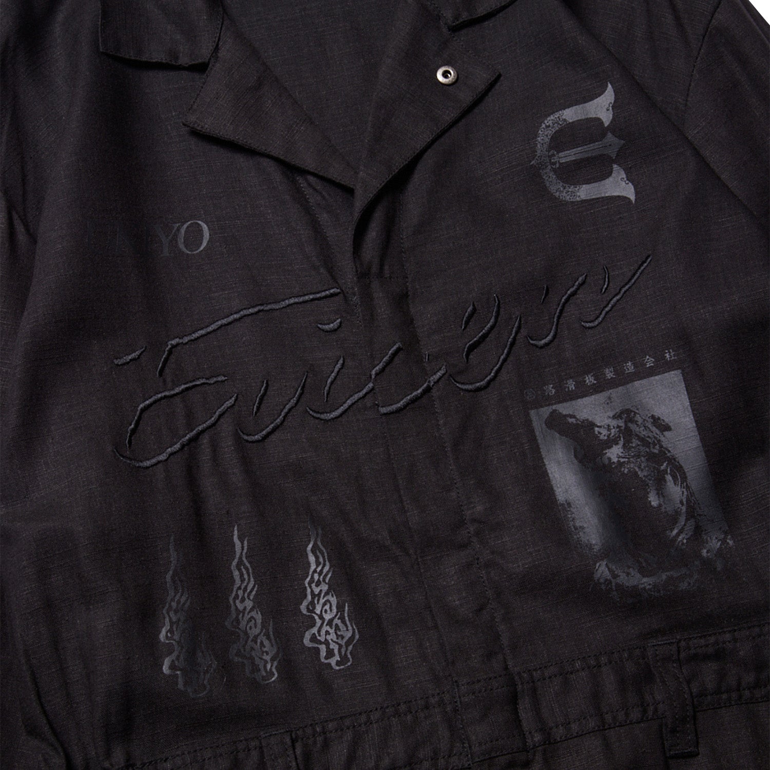 HEMP JUMP SUITS - BLACK – Evisen Skateboards ゑ (エビセン スケート ...