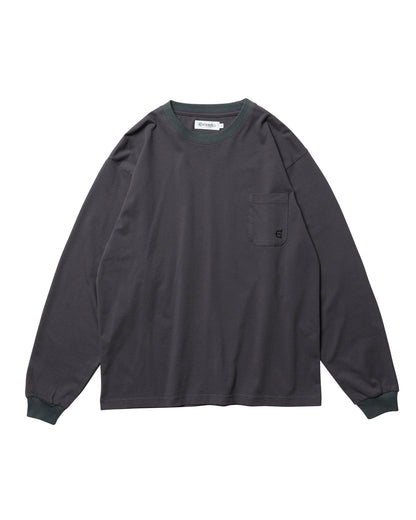 BEST MATCH POCKET LS TEE - CHARCOAL