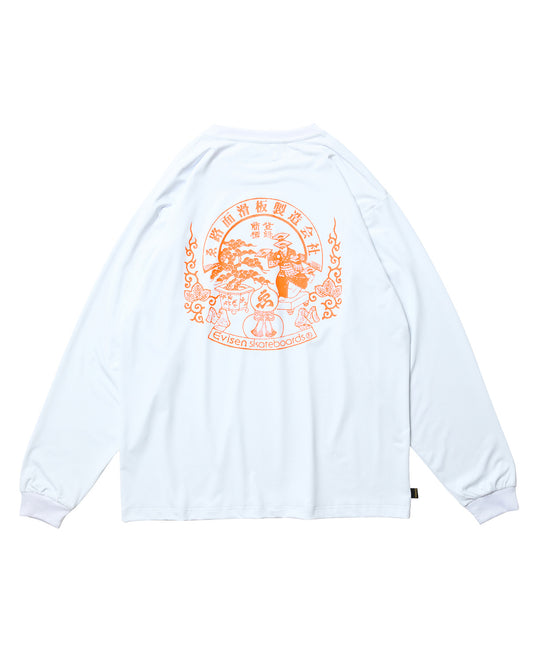 EMBLEM POCKET TECH LS TEE - WHITE