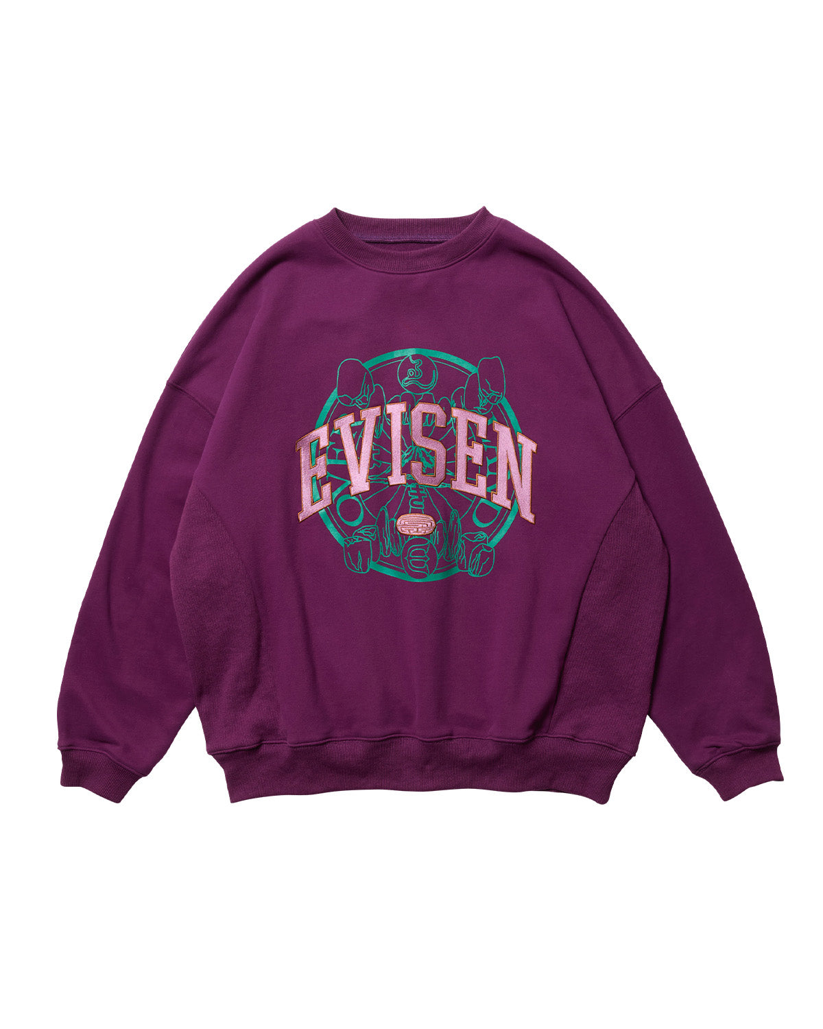 COLLEGE OVER LOGO SWEAT - PURPLE